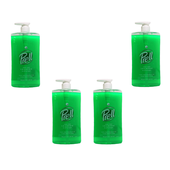 Prell Classic Clean Clarifying Shampoo, Removes Buildup, All Hair Types, 30 oz 4 Pack