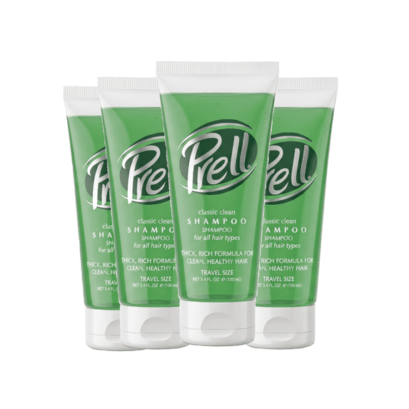 Prell Classic Clean Travel Shampoo (3.4 fl oz) 4 Pack