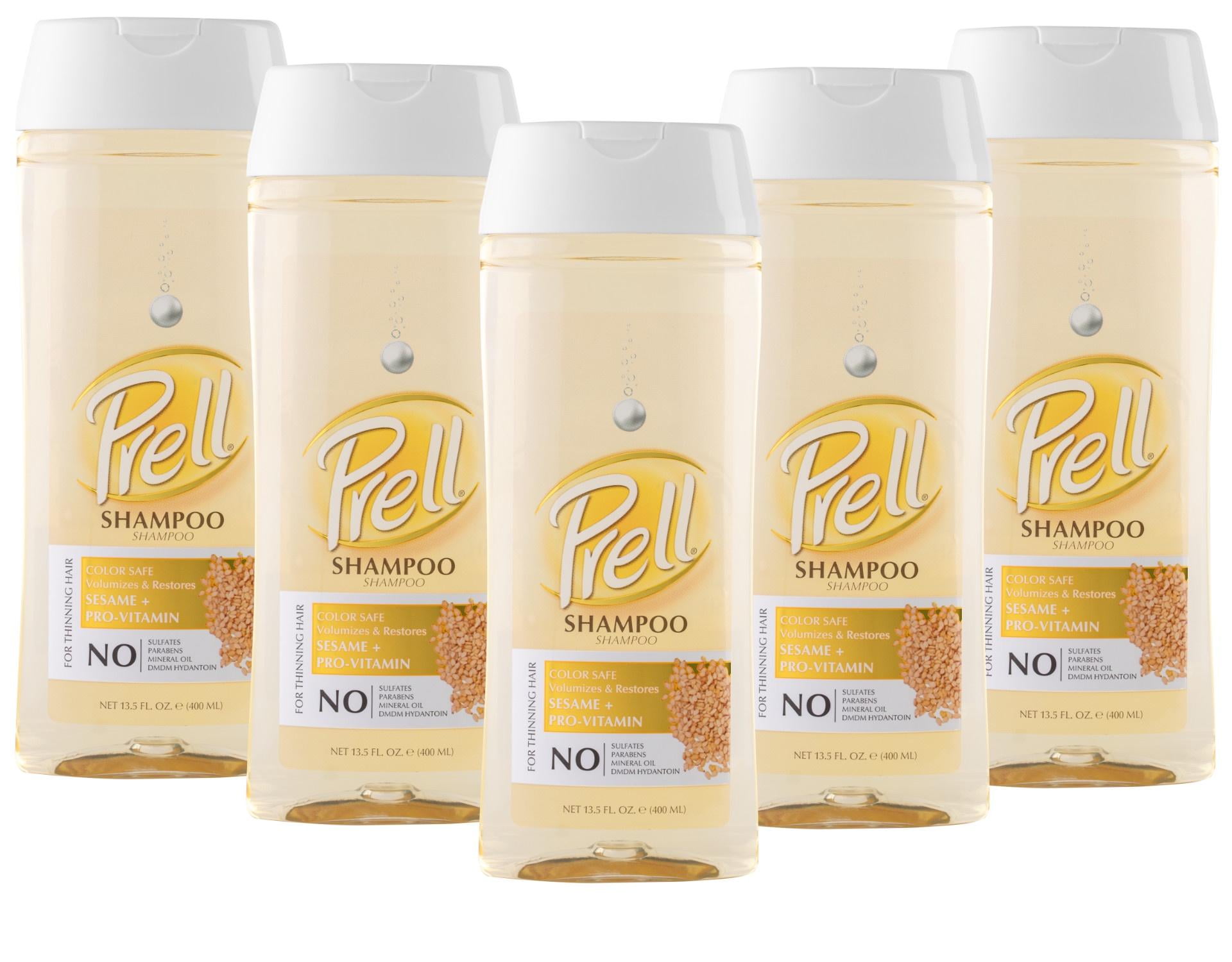 Prell Sesame + ProVitamin Shampoo for Thinning Hair, Color Safe