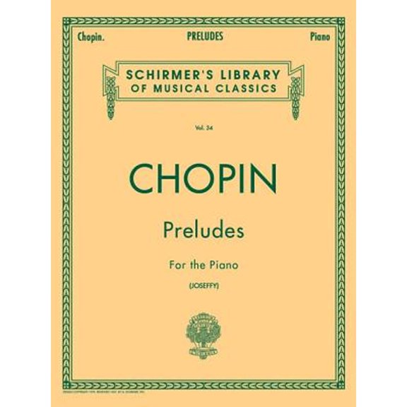 Pre-Owned Preludes : Schirmer Library of Classics Volume 34 Piano Solo (Paperback) 9780793525911