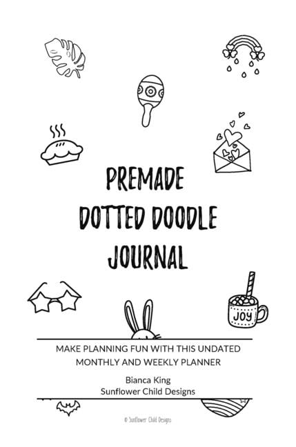 Premade Dotted Doodle Journal : Make Planning Fun with This