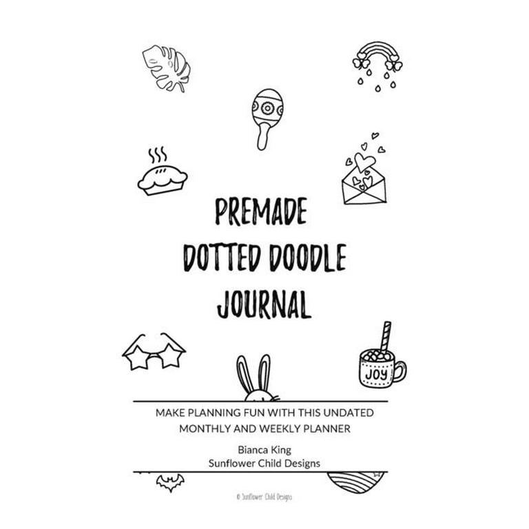 2024 Pre-Made Bullet Dotted Journal; A Premade Dotted Planner