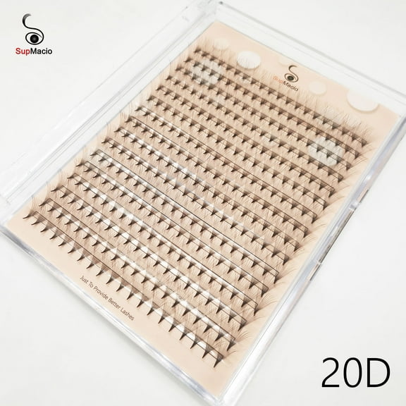 Premade Fans Lashes SUPMACIO PreMade Black Russian Volume Fans Eyelash 320 Fans Pointy Base Faux Mink