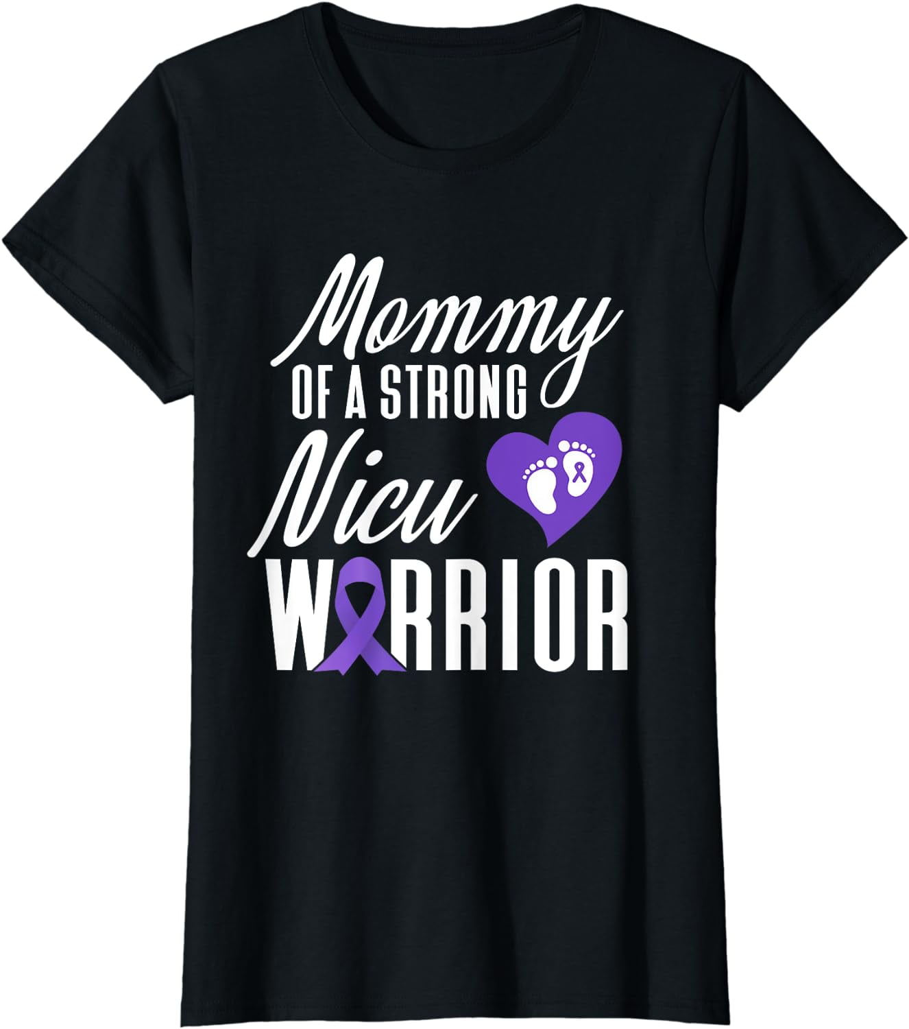 Womens Preemie Mommy Baby Footprint Gender Neutral Shirt Womens Preemie Mommy Baby Footprint Gender Neutral Shirt