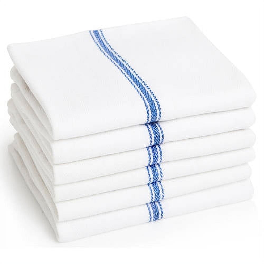 Premia Commercial Kitchen Towels, 6 Pack, Restaurant Quality White