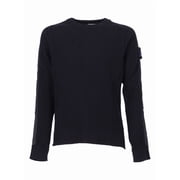 Premiata Finely Ribbed Crew Neck Sweater In Virgin Wool Men's