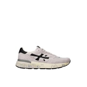 Premiata Layered Sneakers With Textured Sole And Cushioned Finish Grey Mens