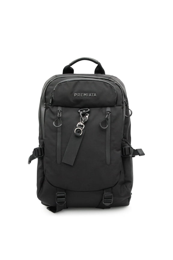Men's Black Ventura Nylon Backpack Black