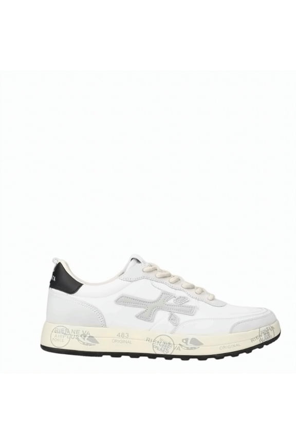 White Beige Vintage Effect Sneakers White (Men's)