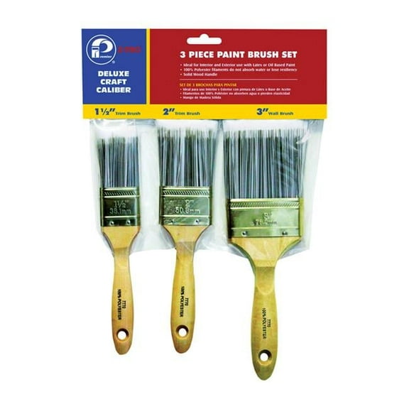 Premier 1.5, 2 & 3 in. Flat Polyester Paint Brush Set