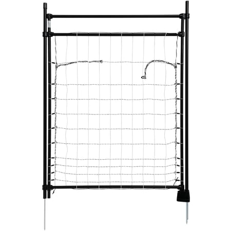 Premier 1 EasyGate – Walk-through Gate for Electric Fences, 37"W × 50"H, white/black