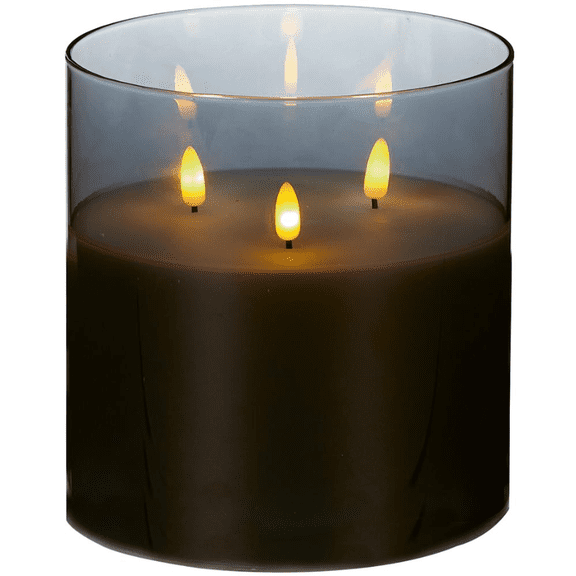 Premier - 15x15cm Grey Glass with Triple Flames