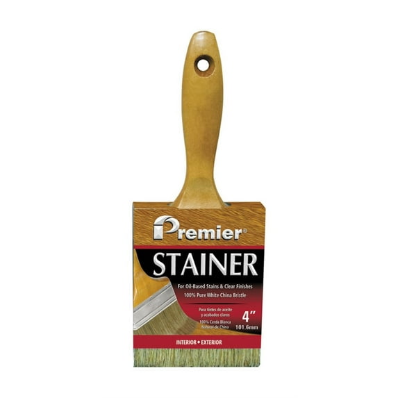 Premier Stainer 4 in. Flat Stain Brush