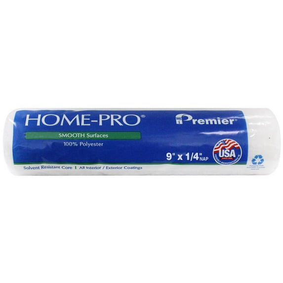 Premier 1898840 Home-Pro Polyester 0.25 x 9 in. Paint Roller Cover for Smooth, Melon - Case of 48