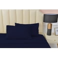 thumbnail image 1 of Premier 2000 Rayon Made from Bamboo Bed Sheets Set- California King Navy Sheets, Ultra Soft Sheets-Deep Pockets 16"-Wrinkle Resistant-4 Pieces, California King Size, Navy, 1 of 3