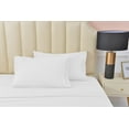 thumbnail image 1 of Premier 2000 Rayon Made from Bamboo Bed Sheets Set- California King White Sheets, Ultra Soft Sheets-Deep Pockets 16"-Wrinkle Resistant-4 Pieces, California King Size, White, 1 of 3