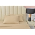 thumbnail image 1 of Premier 2000 Rayon Made from Bamboo Bed Sheets Set- Full Beige Sheets, Ultra Soft Sheets-Deep Pockets 16"-Wrinkle Resistant-4 Pieces, Full Size, Beige, 1 of 3