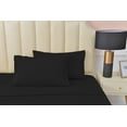 thumbnail image 1 of Premier 2000 Rayon Made from Bamboo Bed Sheets Set- Queen Black Sheets, Ultra Soft Sheets-Deep Pockets 16"-Wrinkle Resistant-4 Pieces, Queen Size, Black, 1 of 3