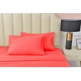 thumbnail image 1 of Premier 2000 Rayon Made from Bamboo Bed Sheets Set- Queen Coral Sheets, Ultra Soft Sheets-Deep Pockets 16"-Wrinkle Resistant-4 Pieces, Queen Size, Coral, 1 of 3