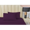 thumbnail image 1 of Premier 2000 Rayon Made from Bamboo Bed Sheets Set- Split King Purple Sheets, Ultra Soft Sheets-Deep Pockets 16"-Wrinkle Resistant-5 Pieces, Split King Size, Purple, 1 of 3