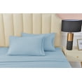 thumbnail image 1 of Premier 2000 Rayon Made from Bamboo Bed Sheets Set- Twin Light Blue Sheets, Ultra Soft Sheets-Deep Pockets 16"-Wrinkle Resistant-3 Pieces, Twin, Light Blue, 1 of 3