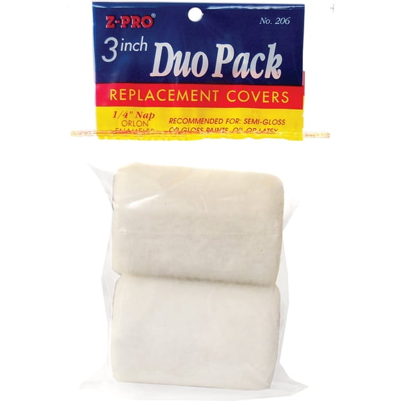 Premier 3" x 1/4" Nap Dripless Trim Roller Cover, 2 Pack, 206