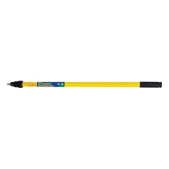Premier 4-8 ft. x 1.5 in. Dia. Telescoping Fiberglass Extension Pole - Yellow & Black