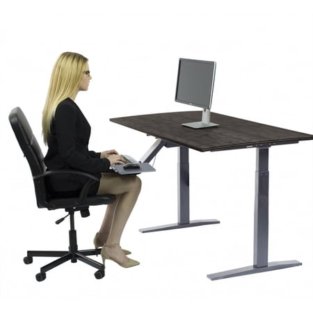 Premier 45" Gray Dual Motor Electric Office Adjustable Standing Desk