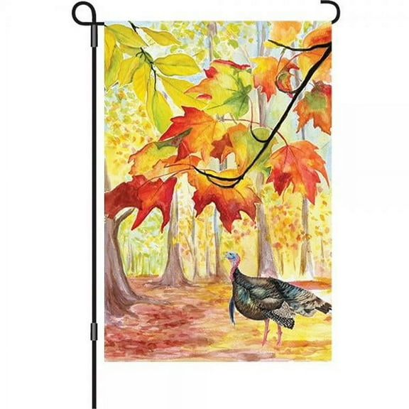 Premier 51589 Garden Illuminated Flag, Turkey Hollow, 12 by 18-Inch