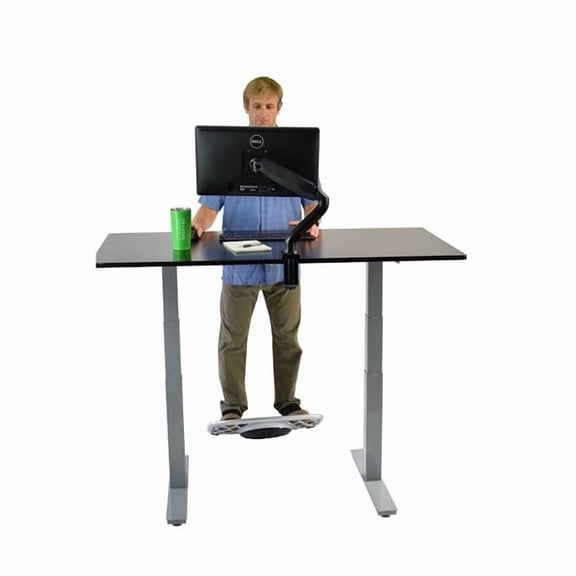 Premier 52 in. Silver Dual Motor Electric Office Adjustable Standing Desk