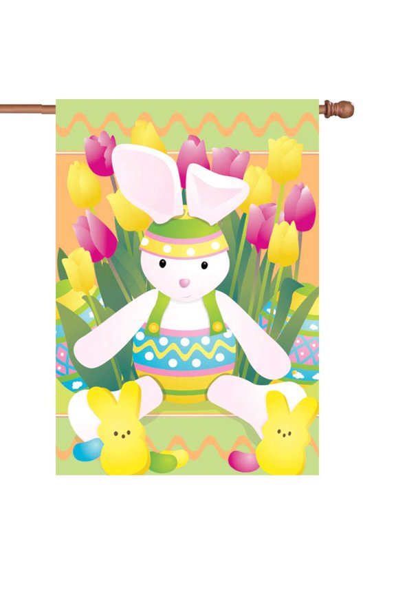 Premier House Size Flag - Springtime Bunny
