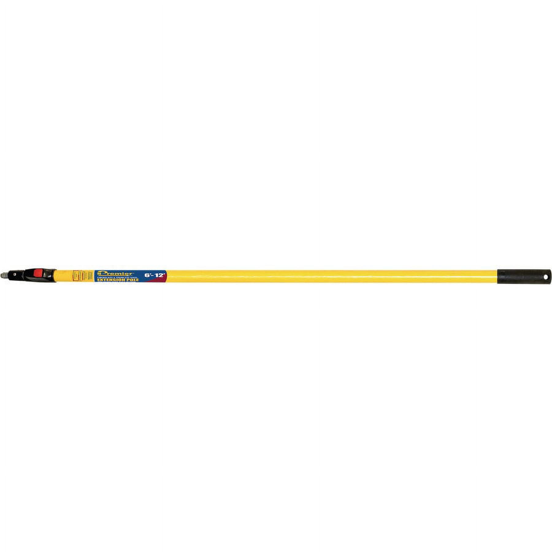 Premier 6-12 Ft Yellow Fiberglass Stainless Steel Extension Pole