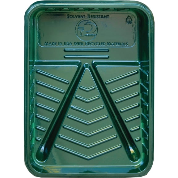 Premier 9" 1-Quart Capacity Green Plastic Paint Tray, GPT