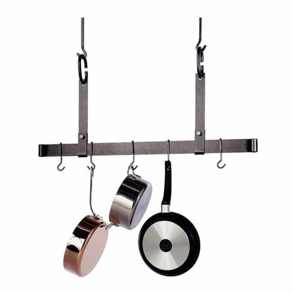 Enclume USA Handcrafted Gourmet Ceiling Bar Pot Rack Adjustable