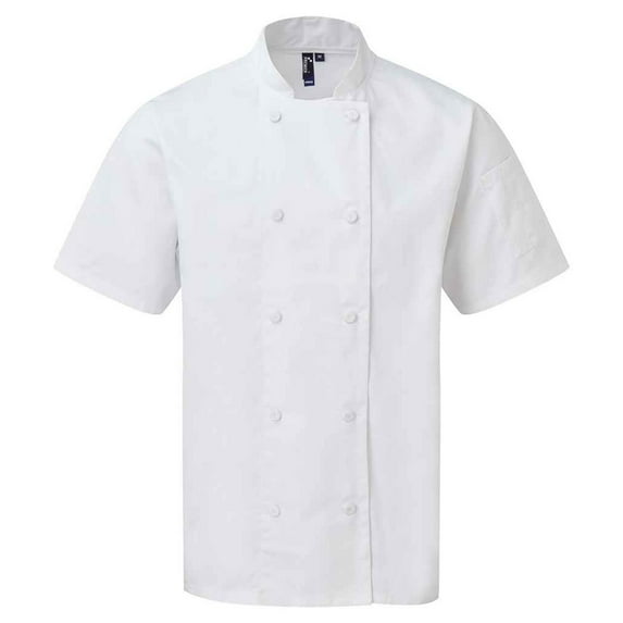 Premier Adult Coolchecker Short-Sleeved Chef Jacket