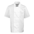 thumbnail image 1 of Premier  Adult Stud Front Short-Sleeved Chef Jacket, 1 of 2