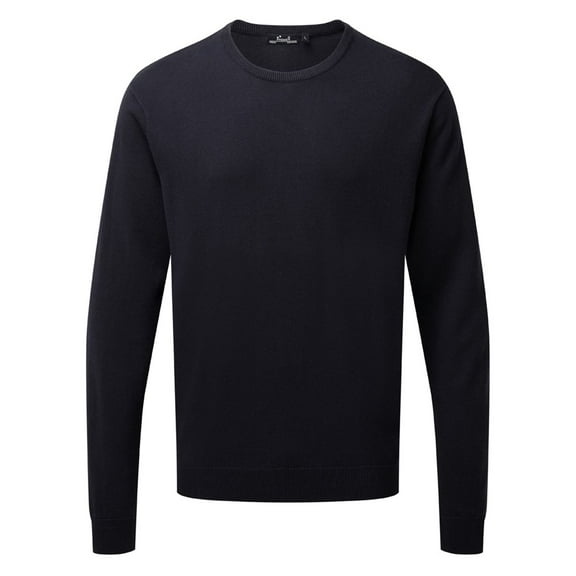 Premier Adults  Cotton Rich Crew Neck Sweater