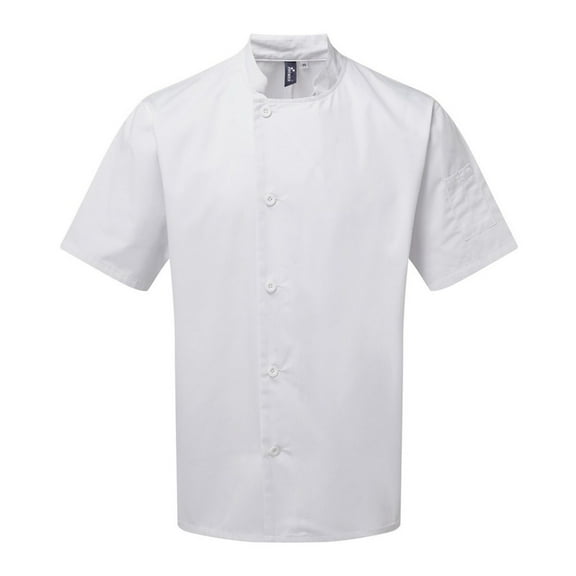 Premier Adults  Essential Short Sleeve Chefs Jacket