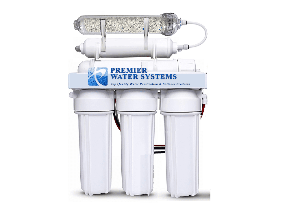 Premier 5 Stage Core Alkaline Reverse Osmosis Water Filter System w| 100 GPD RO Filtration