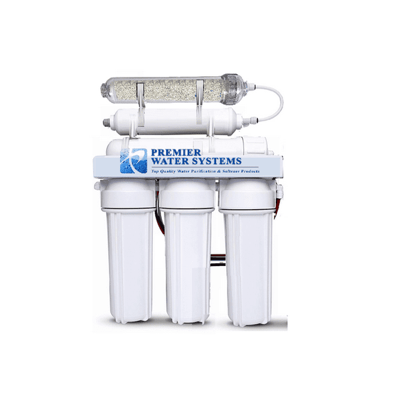 Premier 5 Stage Core Alkaline Reverse Osmosis Water Filter System w| 100 GPD RO Filtration