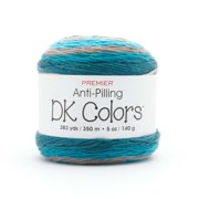 Premier Yarns Anti-Pilling DK Colors Yarn, Self-Striping Acrylic Yarn for Crocheting and Knitting, DK Weight, Waves