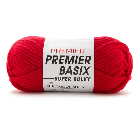 Premier Basix Super Bulky Yarn-Cherry Red
