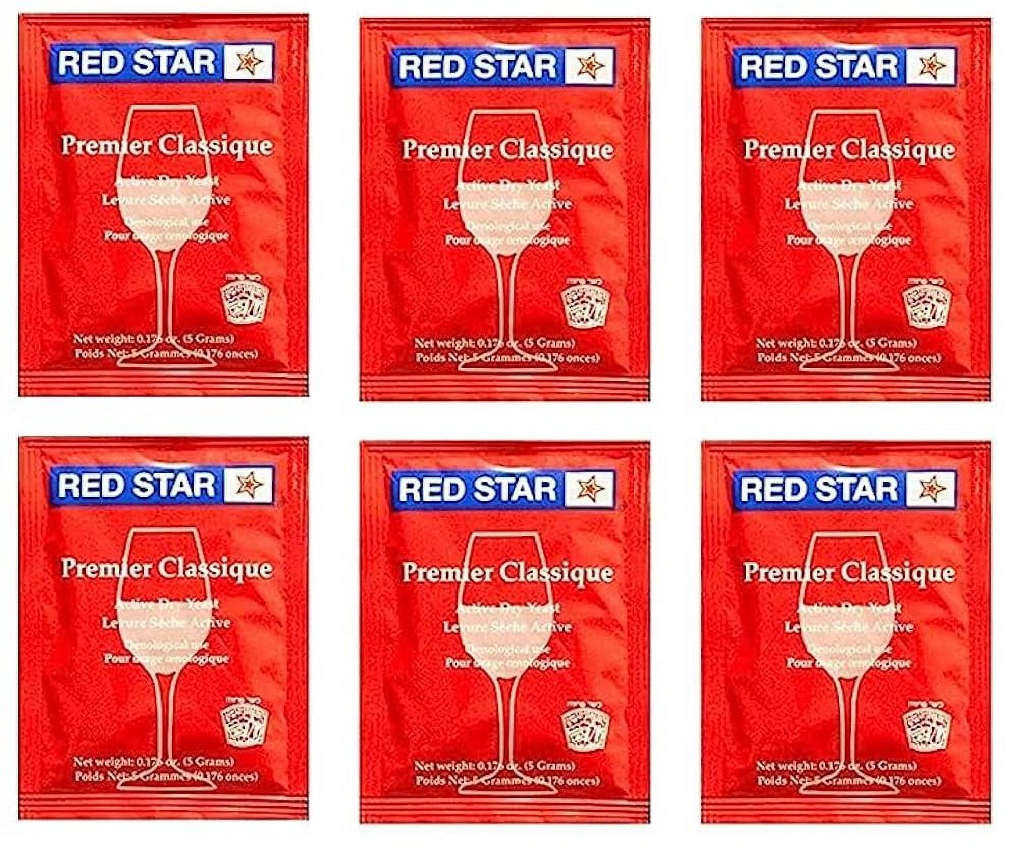 Premier Classique Red Star Wine Yeast 5 g 6 Pack