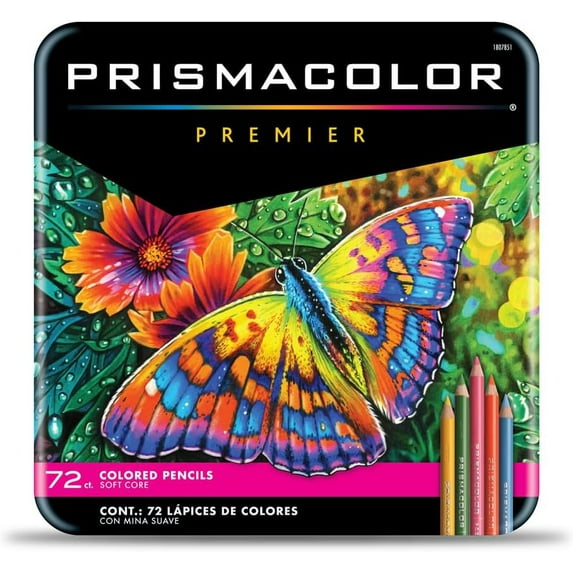 Premier Colored Pencils, Soft Core, Assorted Colors, 72 Count - Durable, Vibrant, Ultra-Smooth, Adult Coloring, Drawing, Sketching, Arts & Crafts