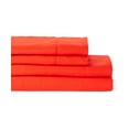 thumbnail image 1 of Premier Colorful Collection Soft Super Bright Microfiber Sheets 4 Piece Set - 8 Hot Colors - Queen / Hot Red, 1 of 6
