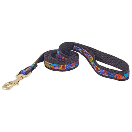 Premier Colorful Fido Jacquard Ribbon Dog Leash - Closeout - 6X1