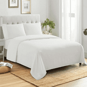 Premier Colorful Full Sheet Set, Upto 16 Inch Deep Pocket Microfiber Sheet Set - White