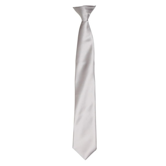 Premier Colors Mens Satin Clip Tie