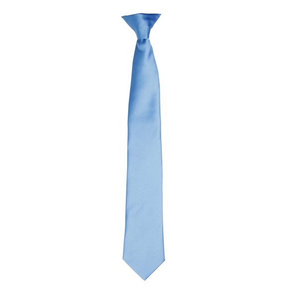 Premier Colors Mens Satin Clip Tie
