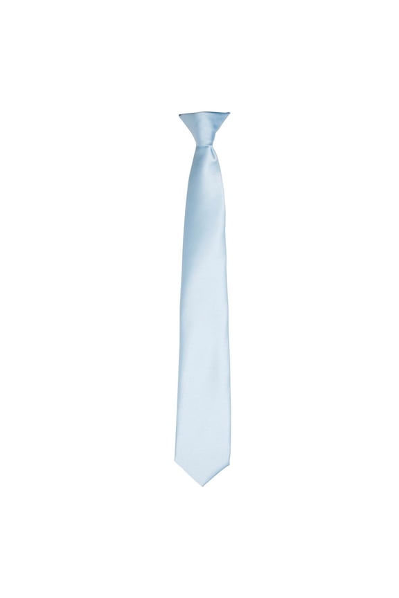 Premier Colors Mens Satin Clip Tie